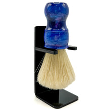 Load image into Gallery viewer, Parker BLBO2 Deluxe Iridescent Blue Handle Boar Shaving Brush