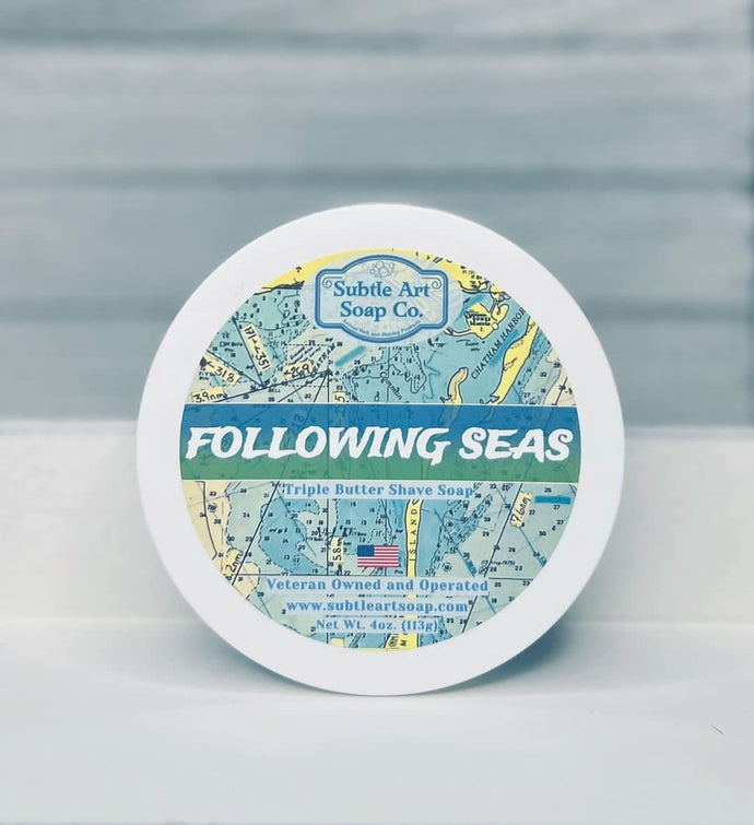Subtle Art Soap Co.- Following Seas Triple Butter Shave Soap