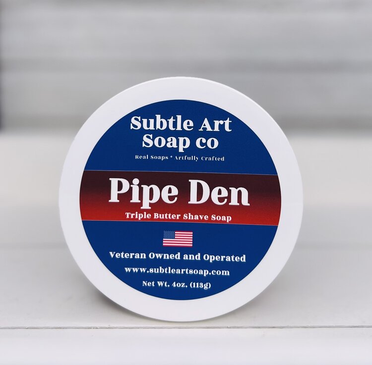 Subtle Art Soap Co. Pipe Den Triple Butter Shave Soap The Shave Supply