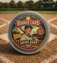Load image into Gallery viewer, Adopted Acres- Rookie Card Shave Soap