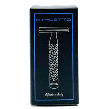 Load image into Gallery viewer, The Goodfellas' Smile- Styletto Blue Aluminum Safety Razor