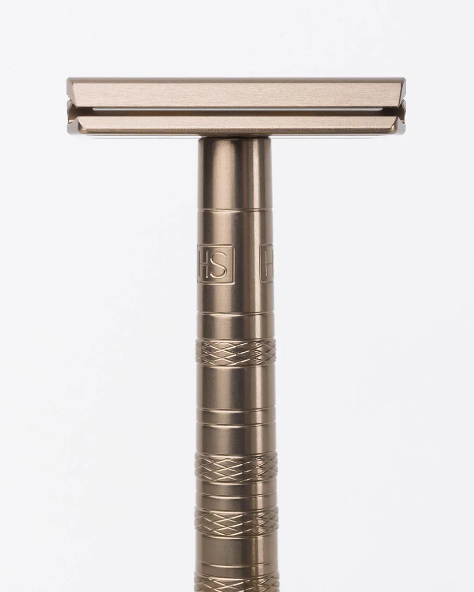 脱毛・除毛 Henson Shaving AL13 medium Henson Shaving AL13-M Tan Machined Aluminum DE Safety Razor
