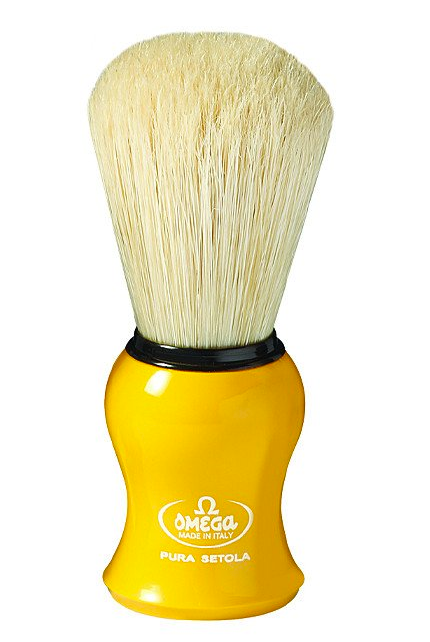Omega 10065Y Yellow Boar Bristle Shaving Brush