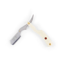 Load image into Gallery viewer, The Holy Black- Barbers Straight Razor: Bone Handle