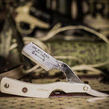 Load image into Gallery viewer, The Holy Black- Barbers Straight Razor: Bone Handle