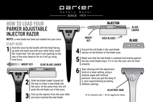 Load image into Gallery viewer, Parker Adjustable Injector Razor