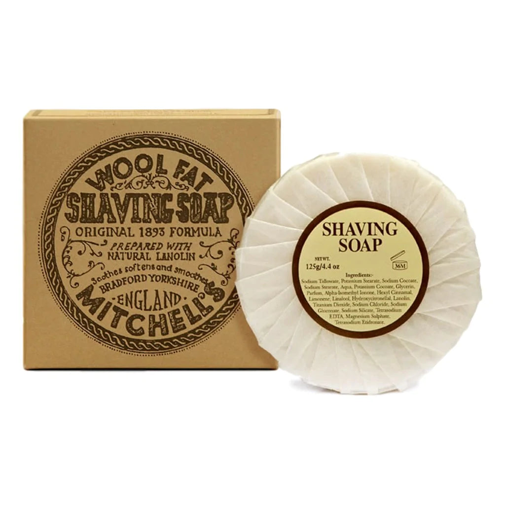 Mitchell's Wool Fat Shaving Soap Refill 4.4oz The Shave Supply