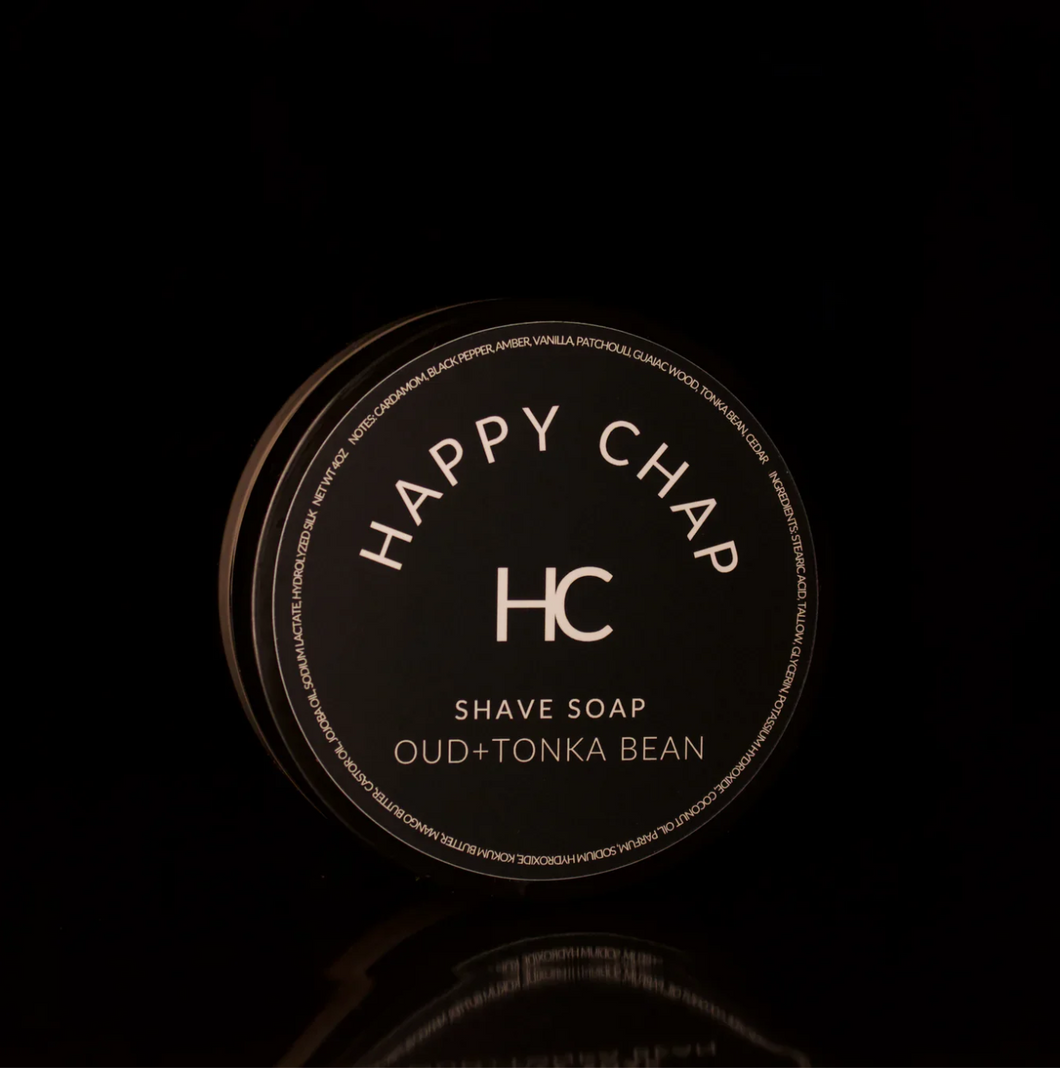 Happy Chap- Oud+Tonka Bean Shave Soap