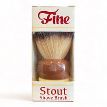 Load image into Gallery viewer, Fine &#39;Stout&#39; 24mm Shaving Brush- Crimson/Ivory
