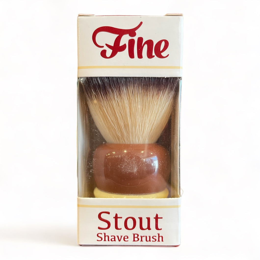 Fine 'Stout' 24mm Shaving Brush- Crimson/Ivory