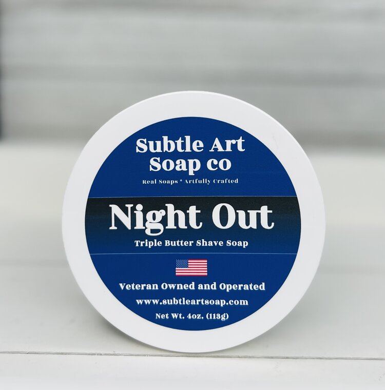 Subtle Art Soap Co. Night Out Triple Butter Shave Soap The Shave Supply