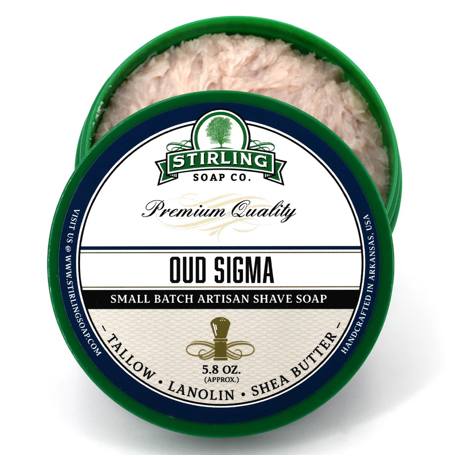 Stirling Soaps- Oud Sigma Shave Soap