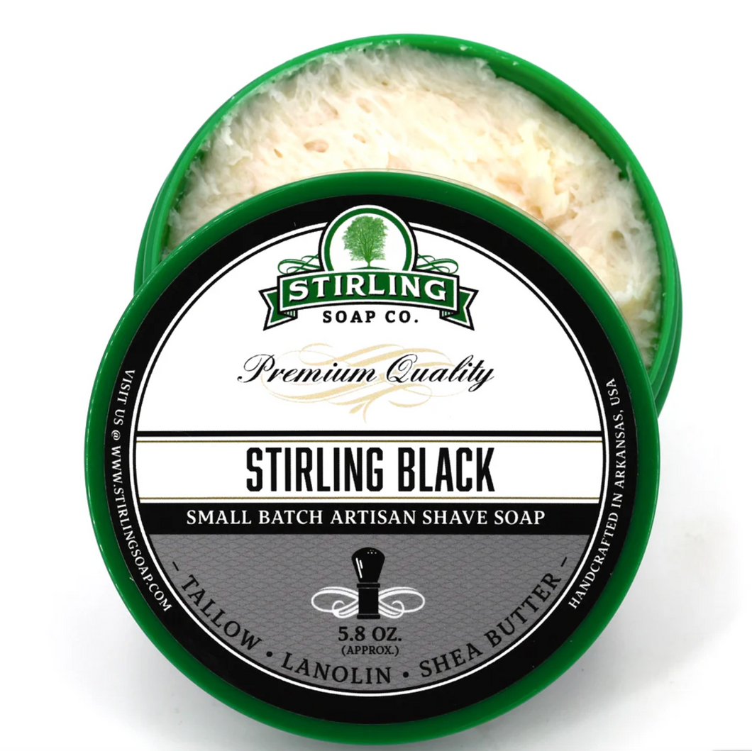 Stirling Soaps- Stirling Black Shave Soap