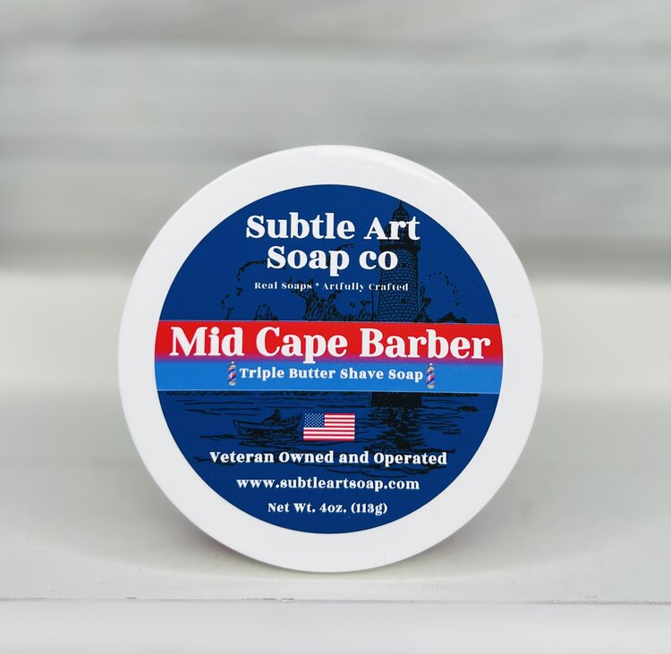 Subtle Art Soap Co. Mid Cape Barber Triple Butter Shave Soap The