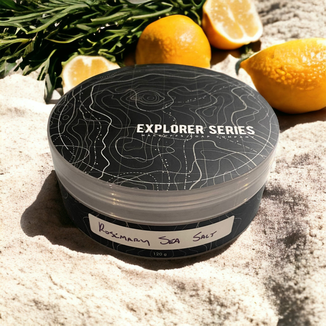 MacDuff's Soap Co.- Explorer Series Shave Soap (Rosemary Sea Salt)