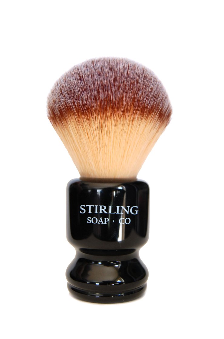 Stirling Soaps- Synthetic Shave Brush 26mm Pro Handle