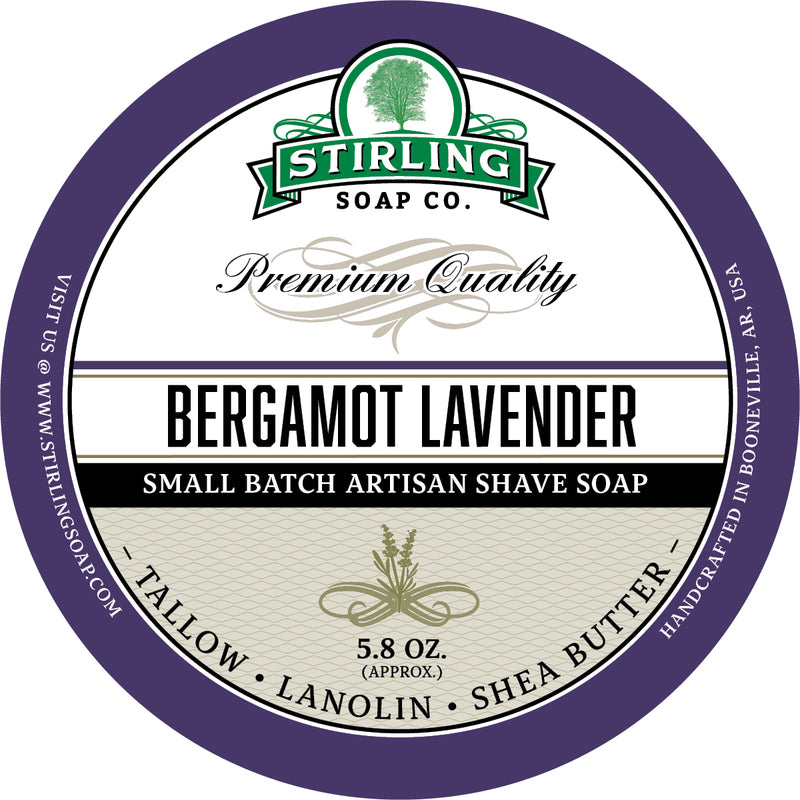Stirling Soaps- Bergamot Lavender Shave Soap