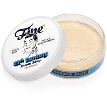 Load image into Gallery viewer, Fine Barber Blue 21C Shaving Soap
