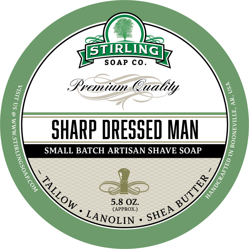 Stirling Soaps- Sharp Dressed Man Shave Soap