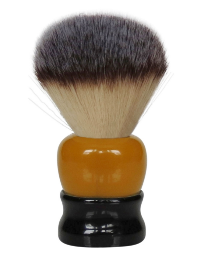 Fine 'Stout' 24mm Shaving Brush- Orange and Black