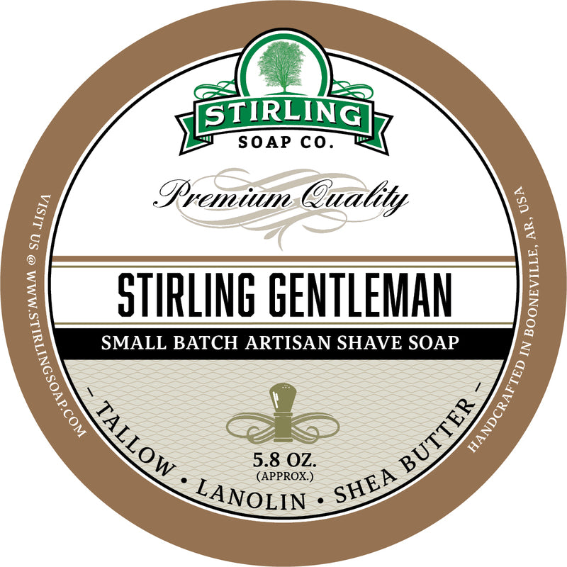 Stirling Soaps- Stirling Gentleman Shave Soap