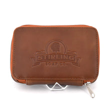 Load image into Gallery viewer, Stirling Soaps- Premium Leather Razor/Blade Case- Caramel

