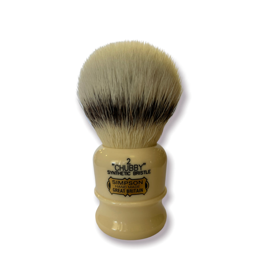 Simpsons 'Chubby 2' Platinum Synthetic Shave Brush