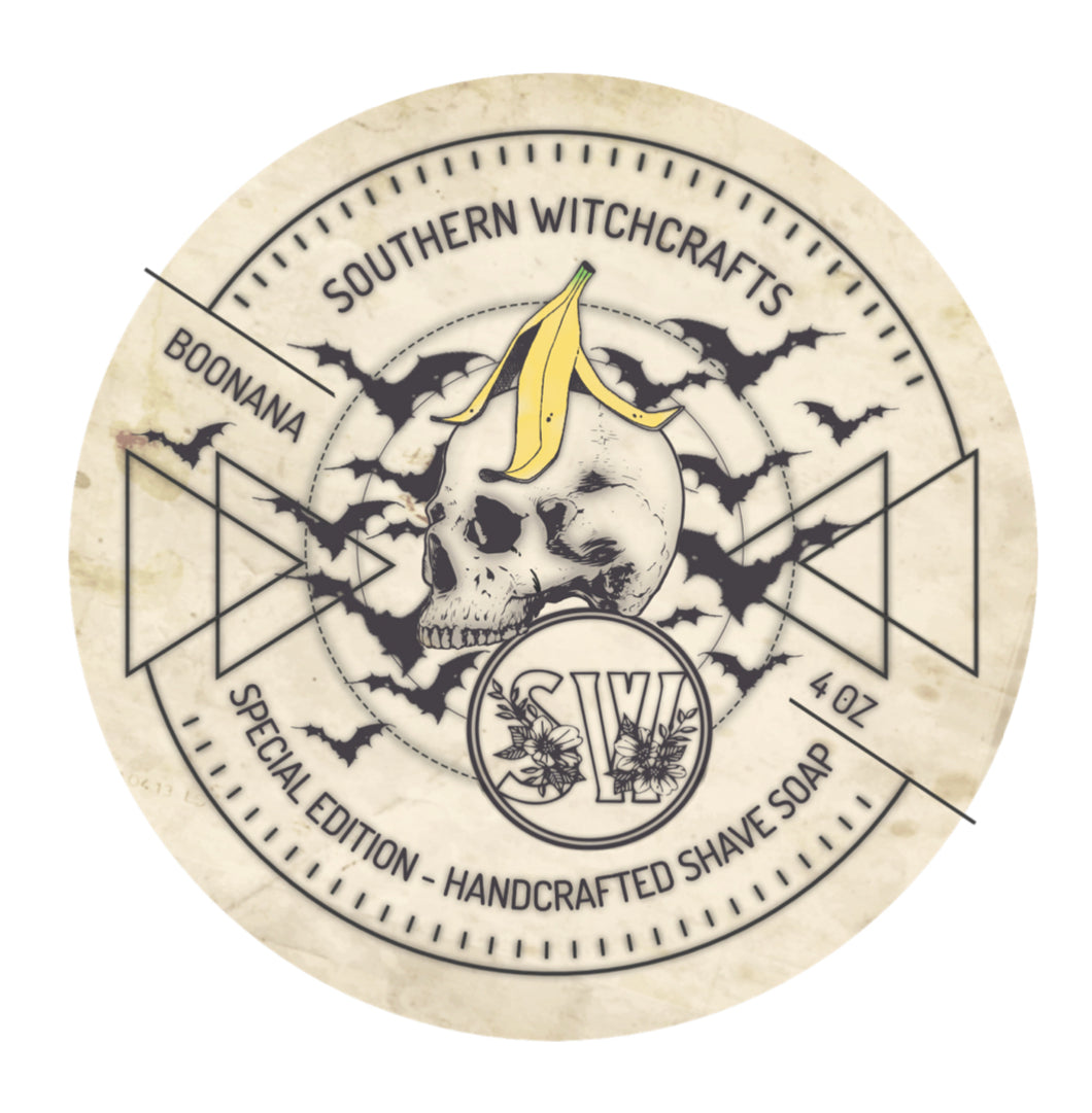 Southern Witchcrafts- Boonana Vegan Shave Soap (Limited Release)
