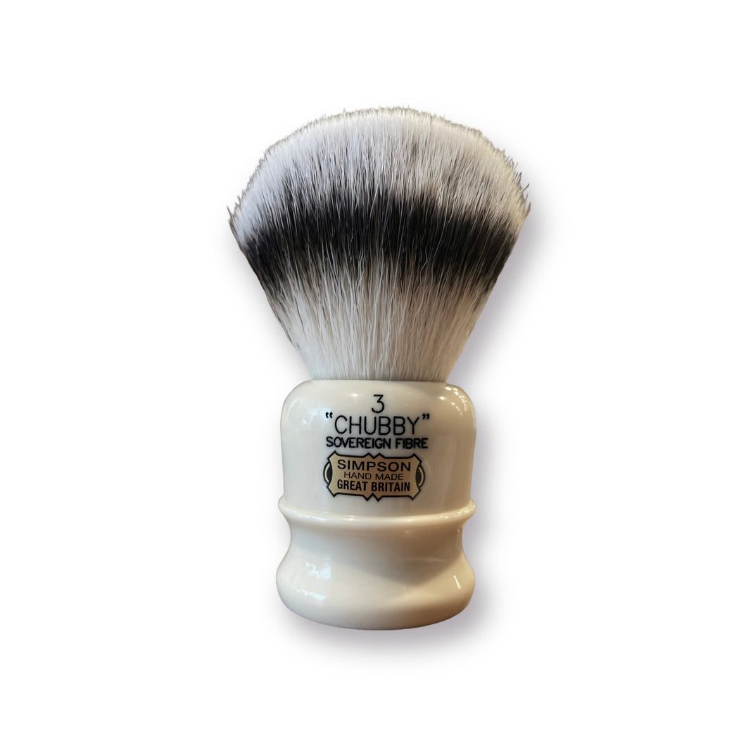 Simpsons 'Chubby 3' Sovereign Fiber Synthetic Shave Brush
