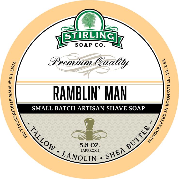 Stirling Soaps- Ramblin Man Shave Soap