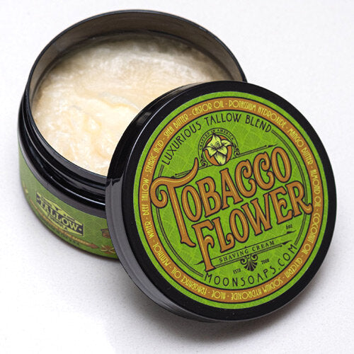 Tobacco Flower Shaving Soap Moon Soaps 6oz / 170gm